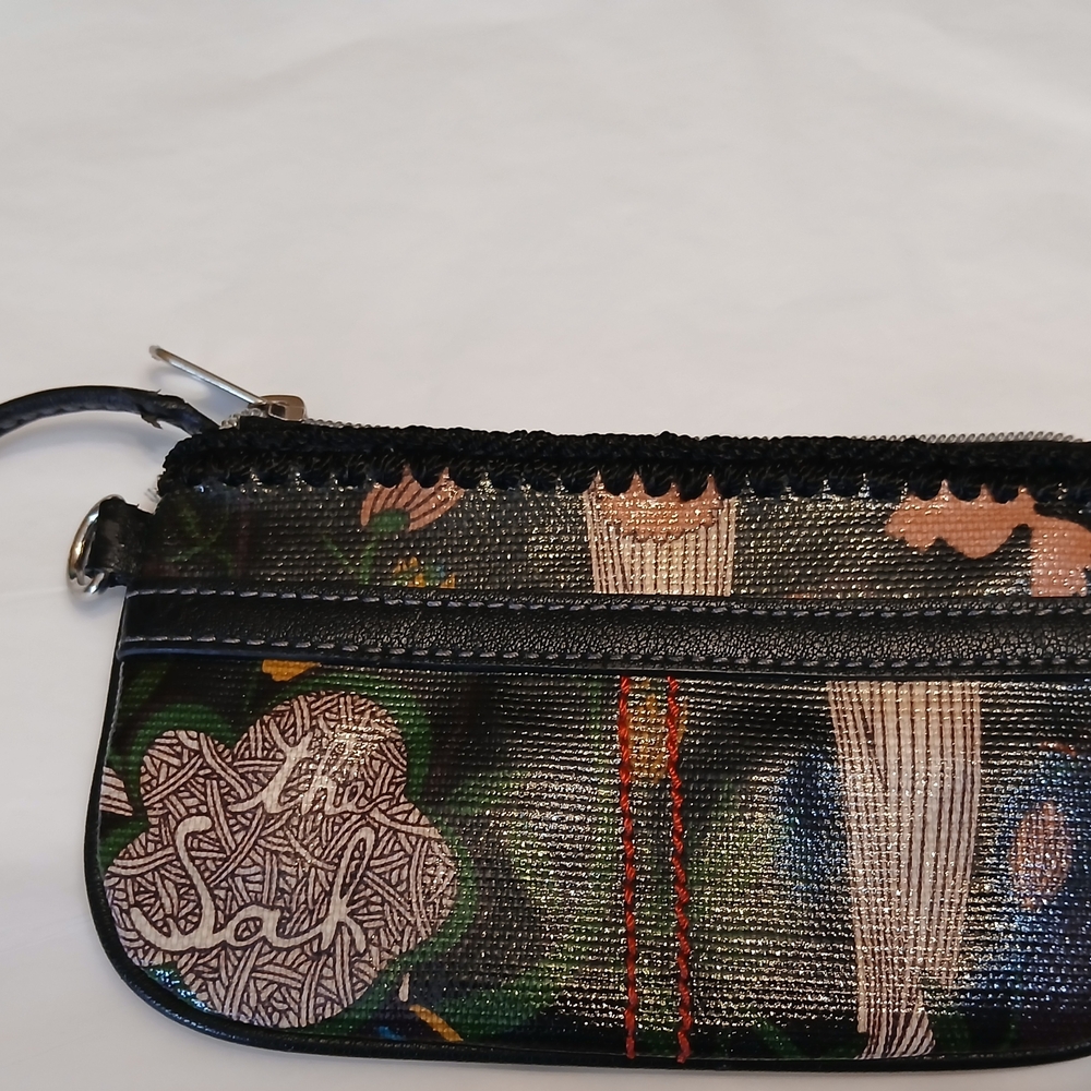 Sakroots Black Multicolor Women's Key, Coin, Card Holder - Picture 3 of 7